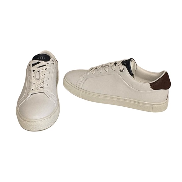 Ted Baker Men's Off-White and Brown Sneakers - Picture 2 of 9